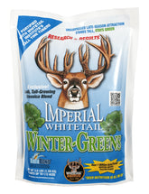 Whitetail Institute Winter-Greens seed bag highlighting late-season deer attraction.