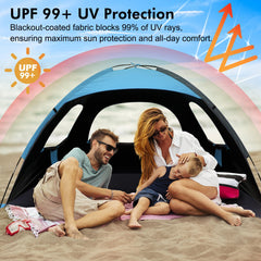 WhiteFang Beach Tent privacy zipper for easy entry