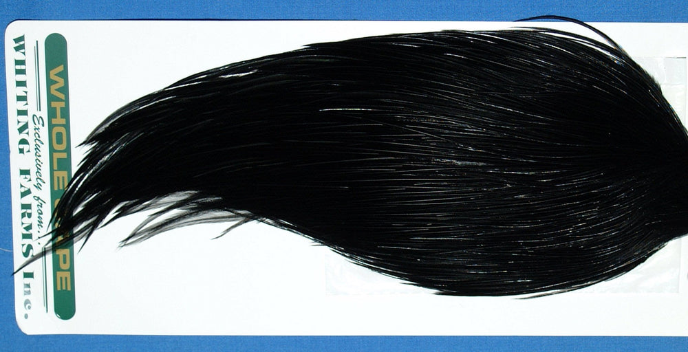 Whiting Farms High & Dry Hackle Cape Black for versatile dry fly and streamer patterns