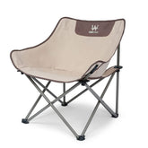 Whitsunday outdoor foldable camping chair ivory, front view for easy seating outdoors.