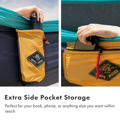 WHTE MOSS Suparpine II hammock in carry bag ready for backpacking adventures
