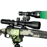 Wicked Lights A55iC green night hunting light provides long-range visibility.