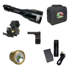 Wicked Lights A55iC quick detach mount centers light in your scope.