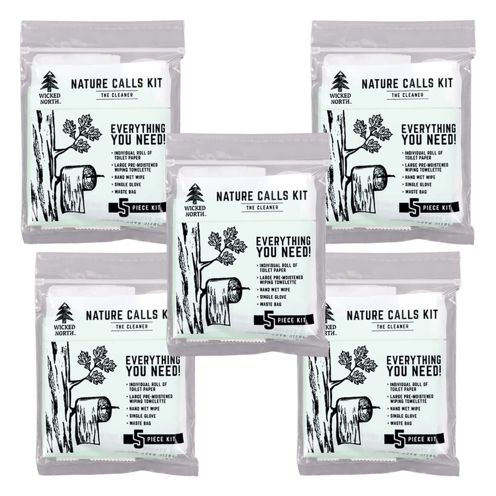 Wicked North Nature Calls kit with roll of toilet paper for on-the-go backcountry hygiene