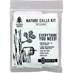 Wicked North Nature Calls kit: roll of toilet paper for on-site privacy