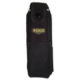 Wicked Tree Pack close-up highlights rugged canvas construction for secure handsaw transport.