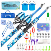 WIDDEN Kids Fishing Pole 2-pack for beginner-friendly outdoor fishing adventures