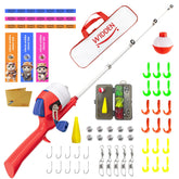 WIDDEN kids fishing pole extended shows easy casting for beginners