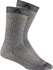 Wigwam Merino Comfort Hiker 2 sock Navy front view promotes breathable warmth for hiking.