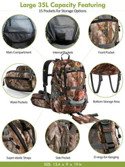 Wild Cedar load-reduction system distributes weight to hips for reduced fatigue.