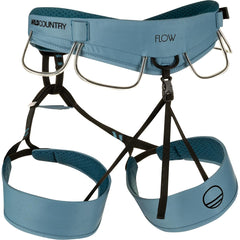 Wild Country Flow 2.0 harness with 3D gear loops and ice tool slots for climbing