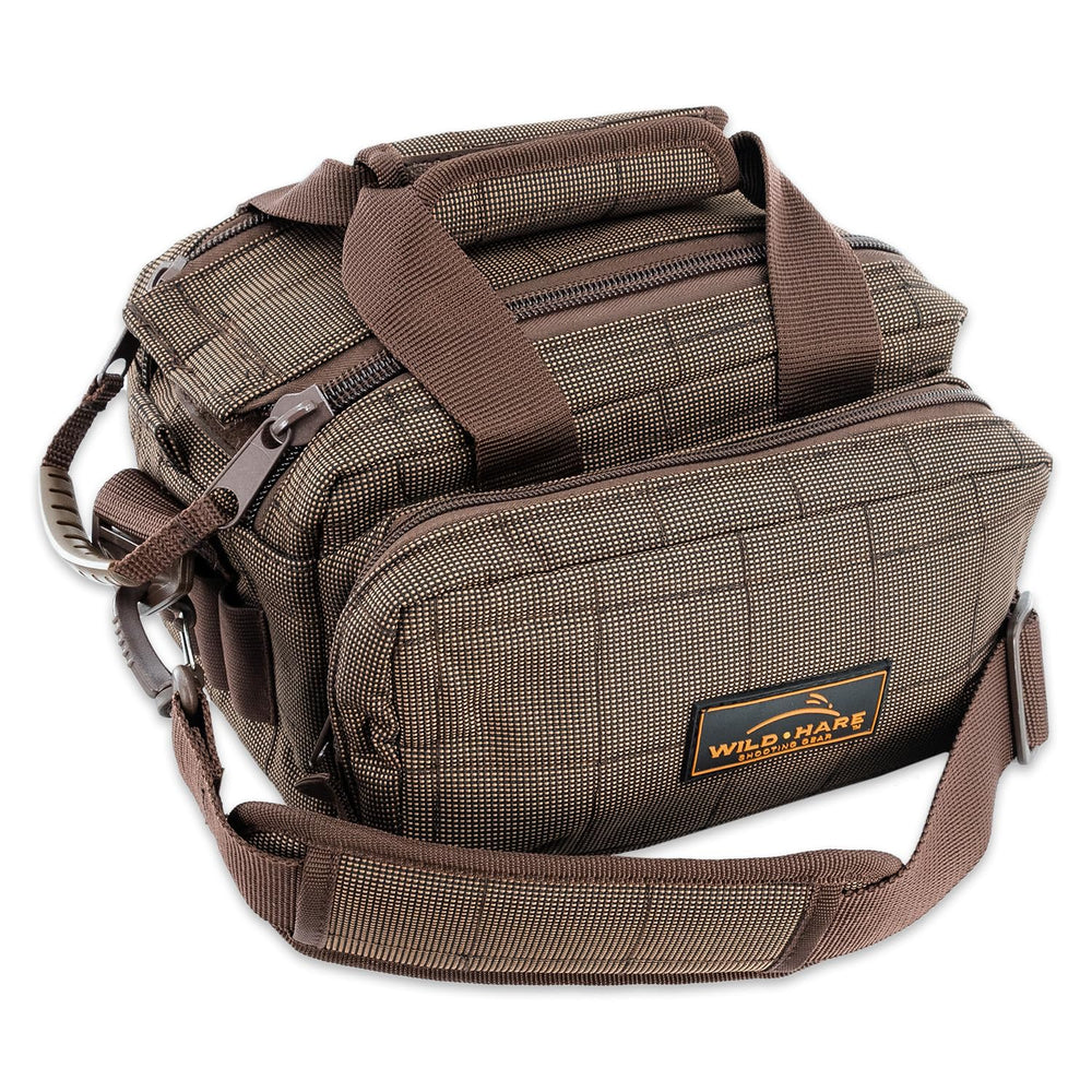 Wild Hare sport shooting duffle bag top view showing rugged water resistance for field use