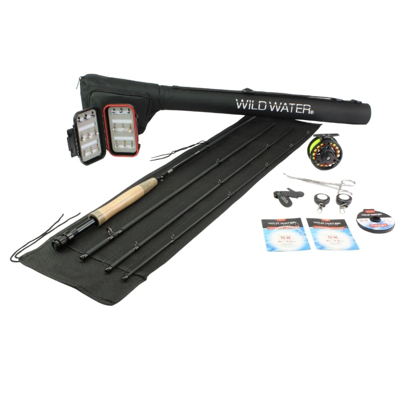 Wild Water 9ft 3/4 weight fly rod with balanced feel for trout