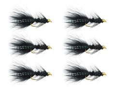 Wild Water bead head black wooly bugger size 10 for versatile freshwater fishing