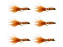 Wild Water bead head brown Wooly Bugger size 10 on a hook, great for trout and bass.