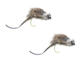 Wild Water deer hair mouse fly front view showing topwater visibility
