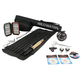 Wild Water Deluxe fly rod in 8ft 4-piece configuration ready for precise trout casting.