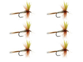 Wild Water dry fly Hendrickson size 14 close-up, lifelike patterns ideal for surface-feeding trout.