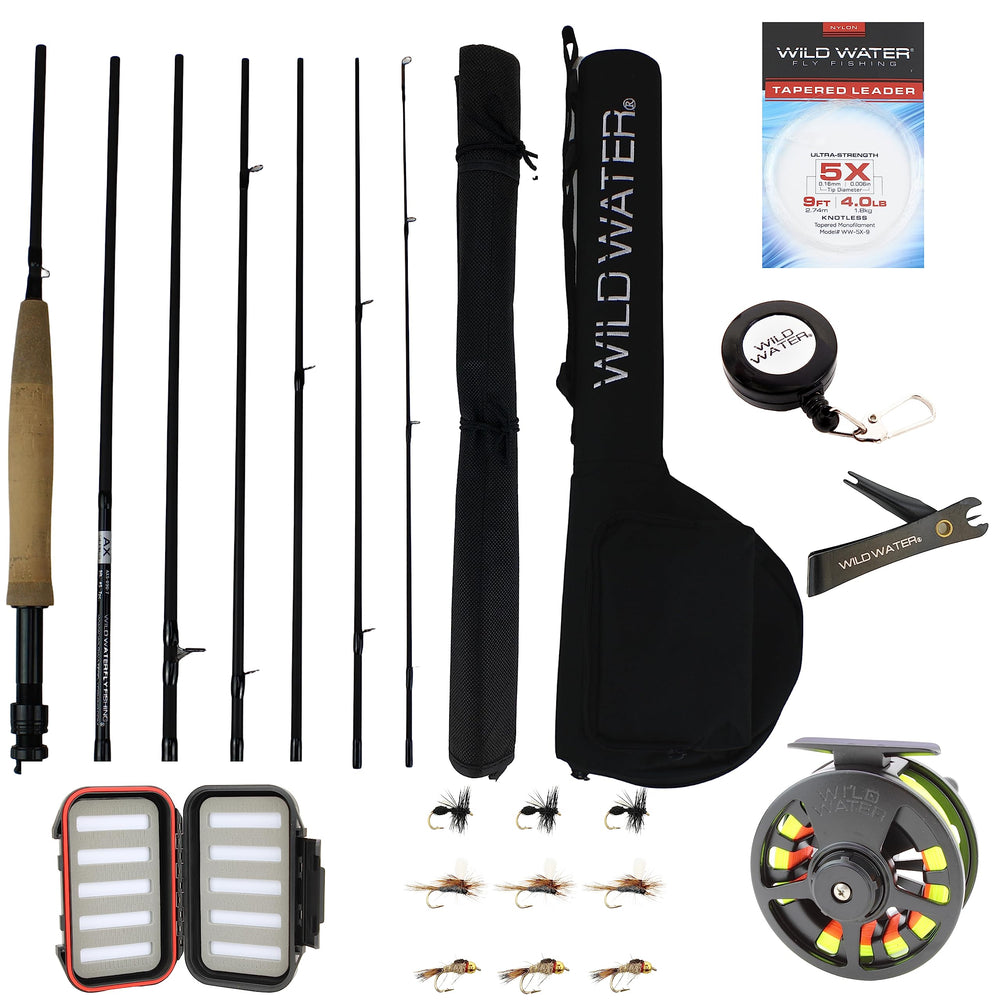 Wild Water rod 9ft 5wt 7pc with travel-friendly design for easy casting