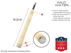 Wild Water traditional tenkara line 10.5ft for reliable tippet attachment.