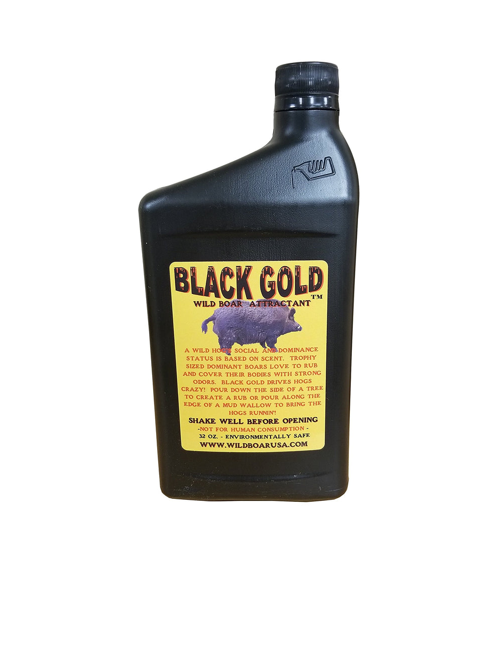 Wildboar USA Black Gold attractant rub on a tree post delivers a bold, natural scent.