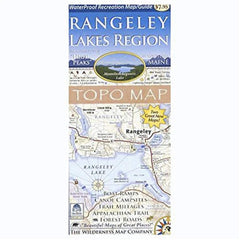 Wilderness Map Rangeley Lakes waterproof map guide for paddling trips and planning