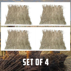 Wildfowler Grass Mats Wildgrass Camouflage panel with green base and dark over-dye for low-light breakups