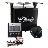 Wildgame Innovations Trophy Hunter Digital Feeder Kit front view showing rugged weather resistance for field use.