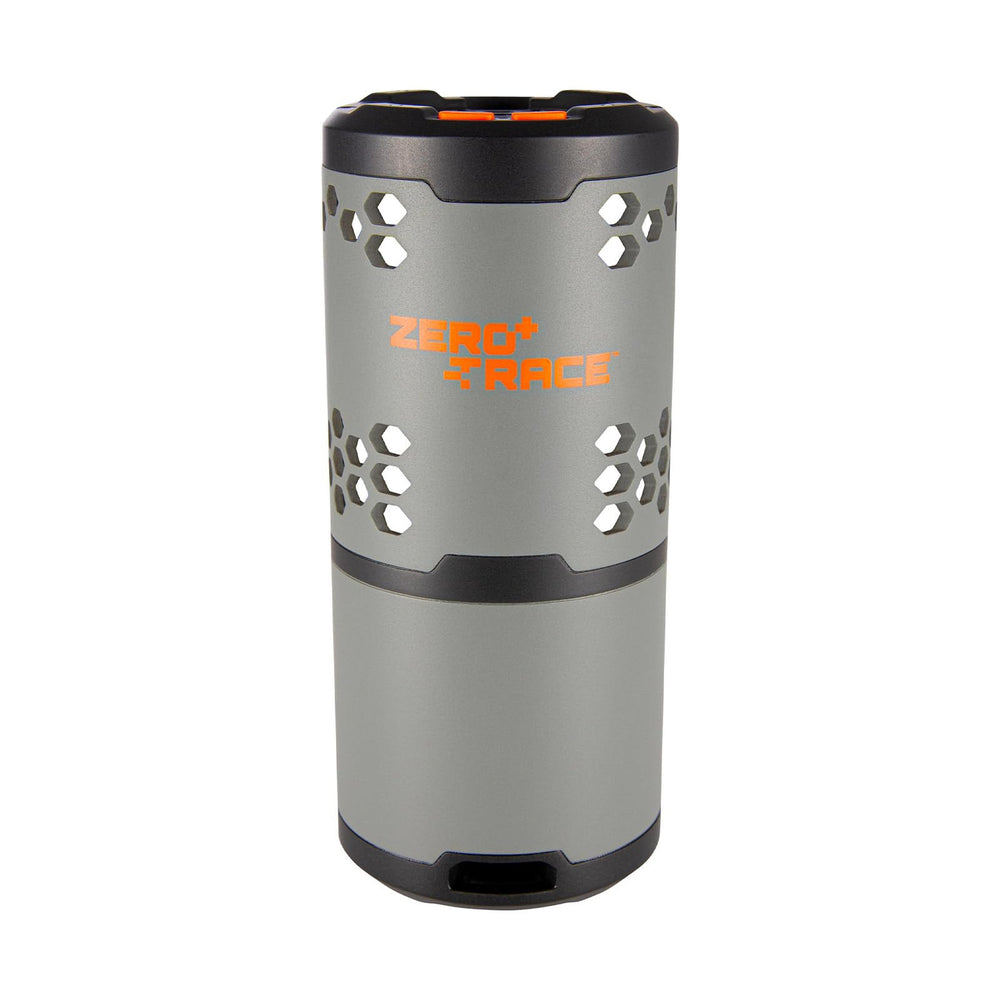 Wildgame Innovations ZeroTrace fits snugly in a cup holder for on-the-go scent control.