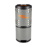 Wildgame Innovations ZeroTrace fits snugly in a cup holder for on-the-go scent control.