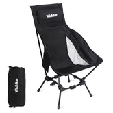 Wildhiker portable high back chair backrest delivers supported comfort outdoors.