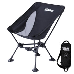 Wildhiker ultralight backpacking chair folded for compact transport and quick trips