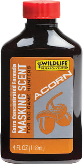 Wildlife Research Center Acorn Masking Scent bottle for odor concealment in field