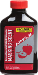 Wildlife Research Center Apple Masking Scent spray bottle for field odor control.