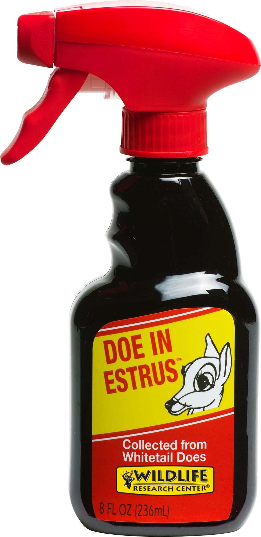 Wildlife Research Center Doe in Estrus bottle applied to a scent trail to attract bucks.