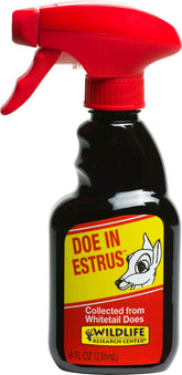 Wildlife Research Center Doe in Estrus bottle applied to a scent trail to attract bucks.