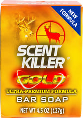 Wildlife Research Center Scent Killer Gold bar soap packaging for odor-control on the go.