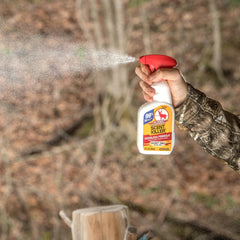 Wildlife Research Center Scent Killer spray label with 12 oz capacity and odor-eliminating action