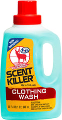 Wildlife Research Center Scent Killer Super Charged Clothing Wash pour reduces hunting scent during laundry