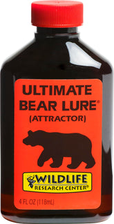 Wildlife Research Center Ultimate Bear Lure bottle label and packaging