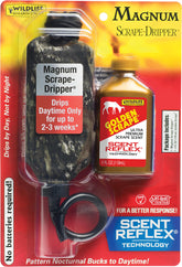 Close-up view of Wildlife Research Magnum Golden Scrape-Dripper dispenser showing its design