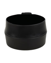 Wildo Fold-a-Cup Black Large open for quick sipping