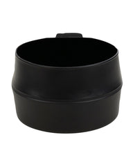 Wildo Fold-a-Cup Black Large open for quick sipping
