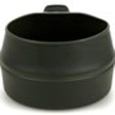 Wildo Fold-A-Cup Small Olive, outside view, compact and portable for camping and travel.