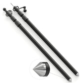 Wildroad tarp poles in compact assembly demonstrate quick campsite setup.