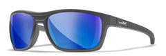 Wiley X Kingpin Captivate frame close-up with rugged matte graphite finish for outdoor sports