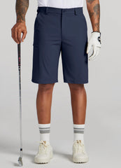 Willit men's golf shorts 11in navy back pocket offers secure space for essentials.