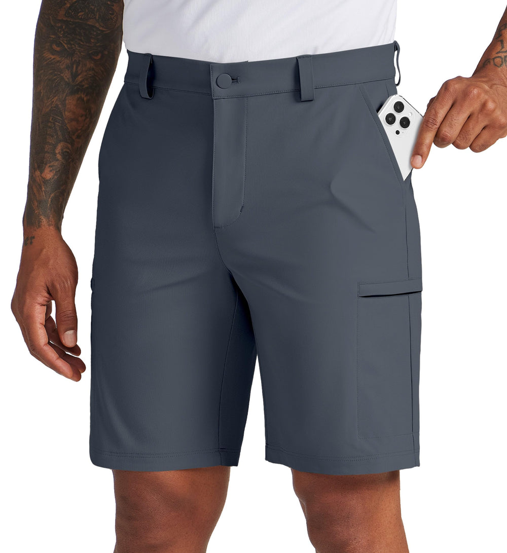 Willit men's golf shorts front view showing on-course comfort and professional look