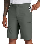 Willit men's golf shorts fabric close-up shows quick-dry performance for sunny rounds.