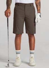 Willit men's golf shorts stretch fabric enabling easy movement during swings.